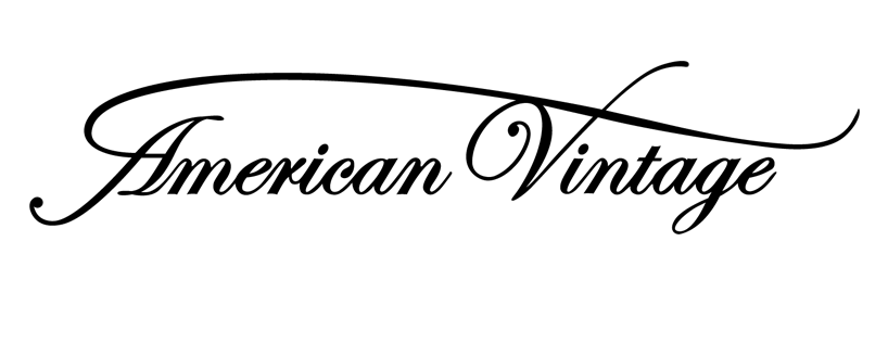Black American Vintage logo on white background