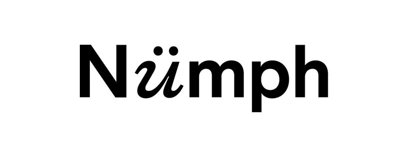 Black Numph logo on white background