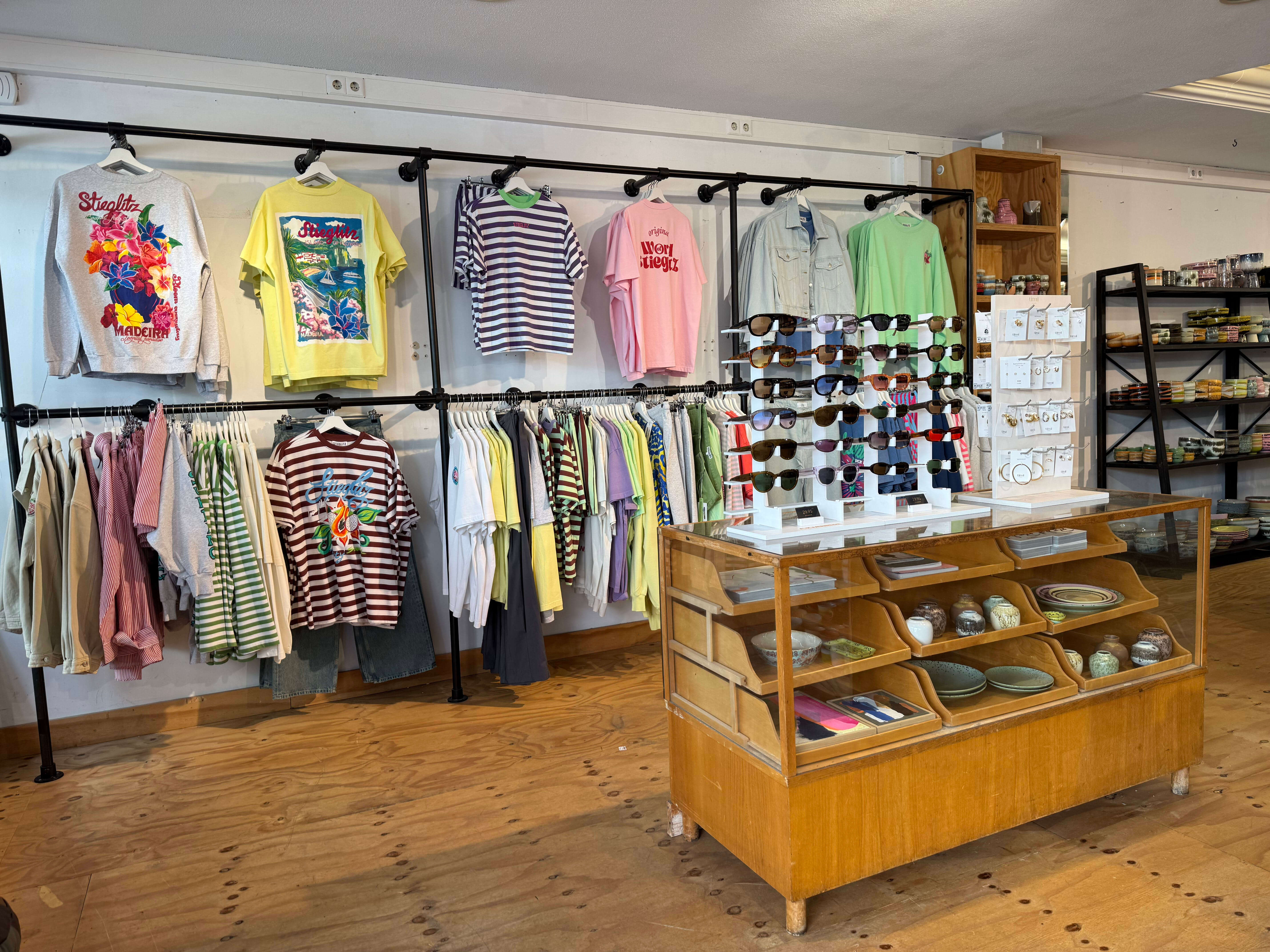 image of clothing racks section (for a department store)