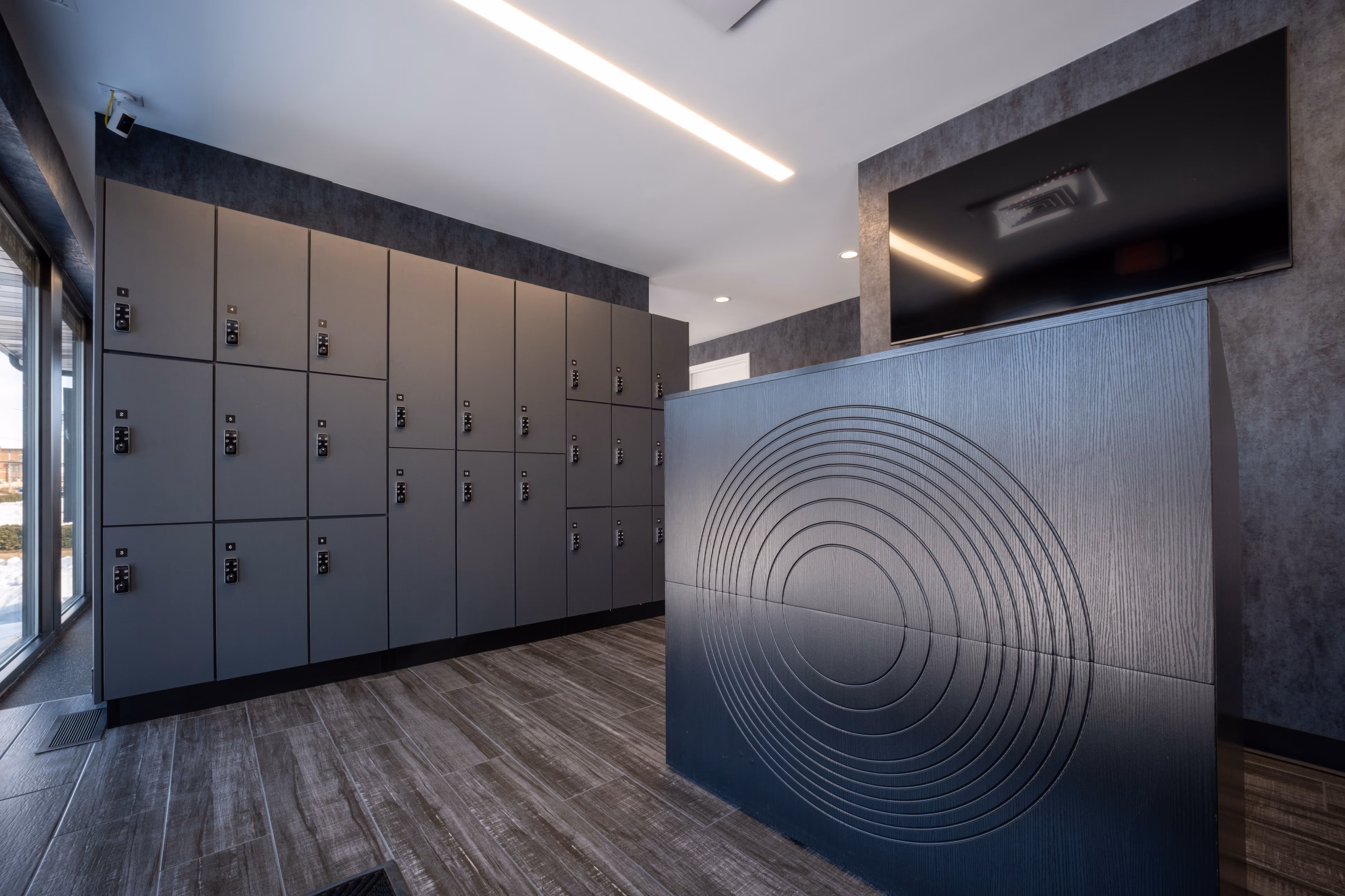 Executive lockers inside a TRAIN Training House™