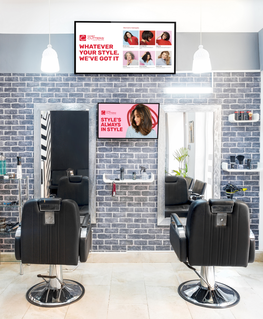 Hair Salon Digital Signage Example
