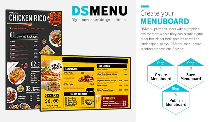 Five Amazing Tools to Easily Create Compelling Digital Signage Content: DS Menu