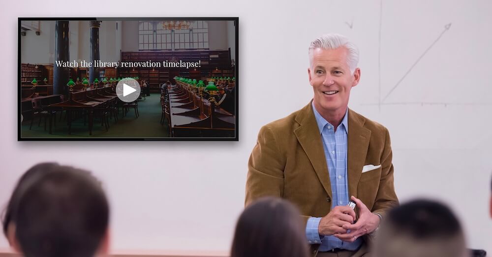 Using Digital Signage in Schools - Announcement Systems: Virtual Field Trips