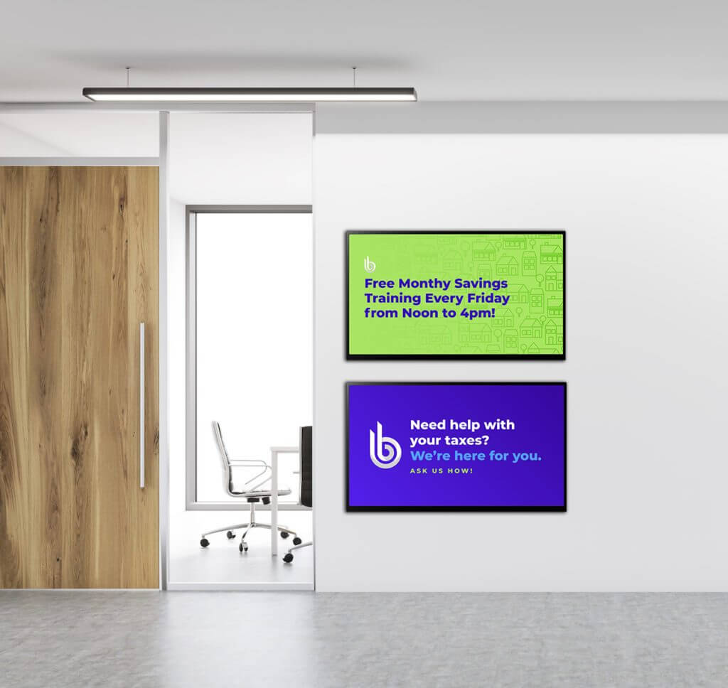 Skykit Beam Digital Signage Content Management Solution for Finance and Banks - Examples