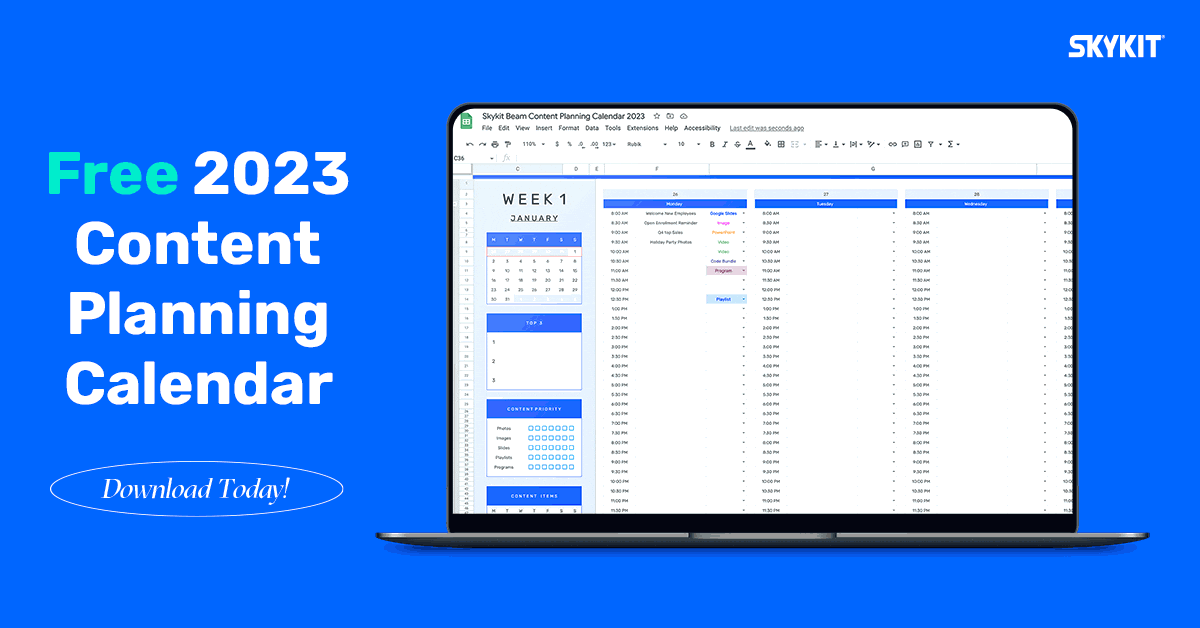 The Best Way to Plan Your Digital Signage Content Strategy