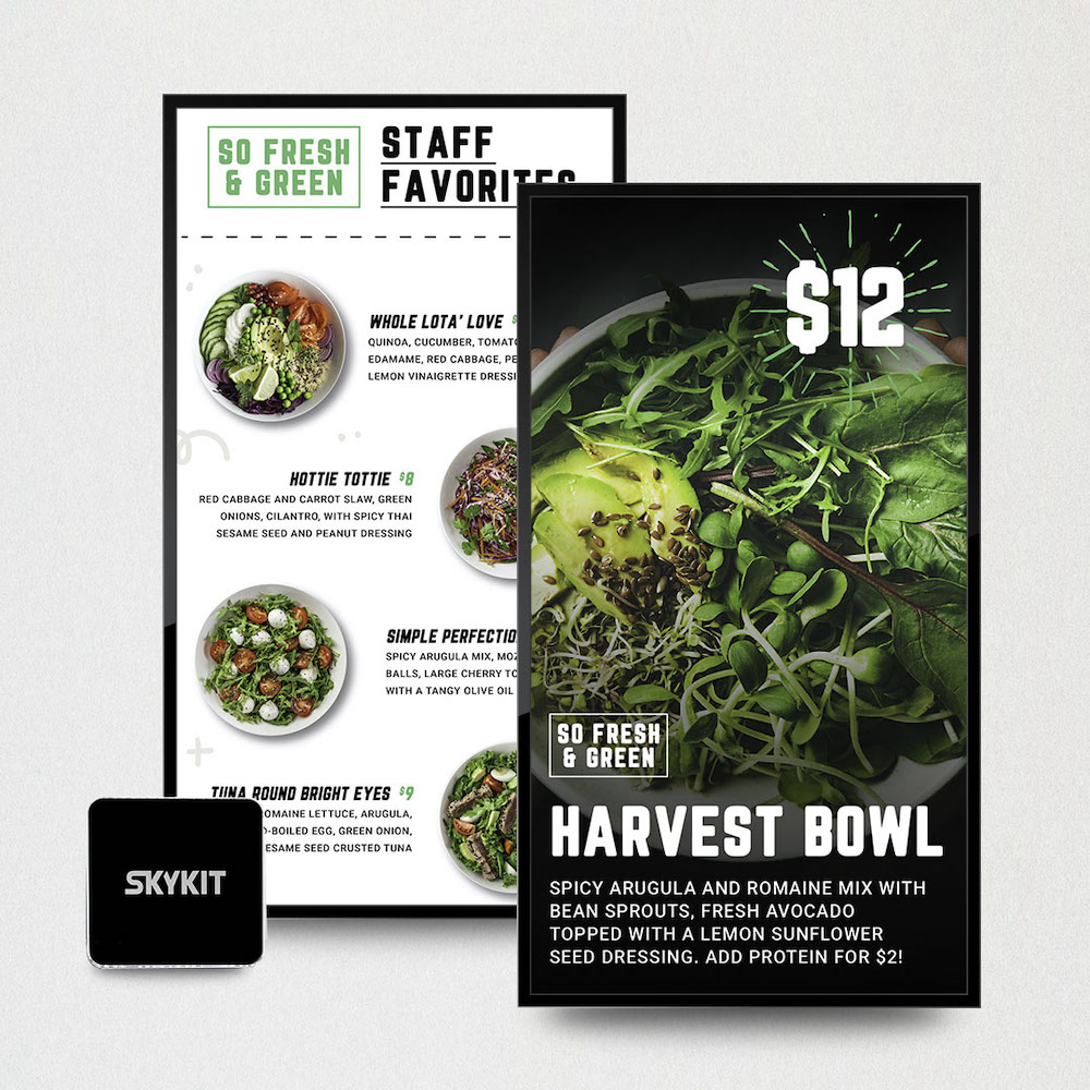 History of Digital Signage - Menu Boards used in Restaurants and Food Services