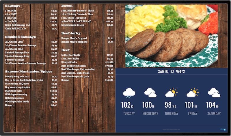 Skykit Beam Digital Signage Content Management Solution Case Study - Texas Best Proteins