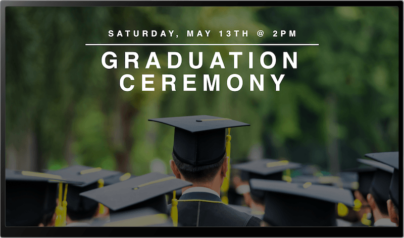 Using Digital Signage for Universities: SK Education General Display 1