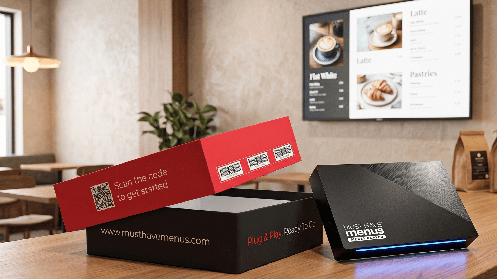 MustHaveMenus Powers White-Label Digital Menu Board Solution