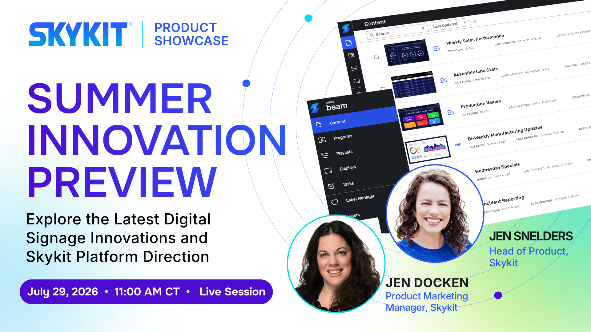 Skykit Product Showcase: Summer Innovation Preview
