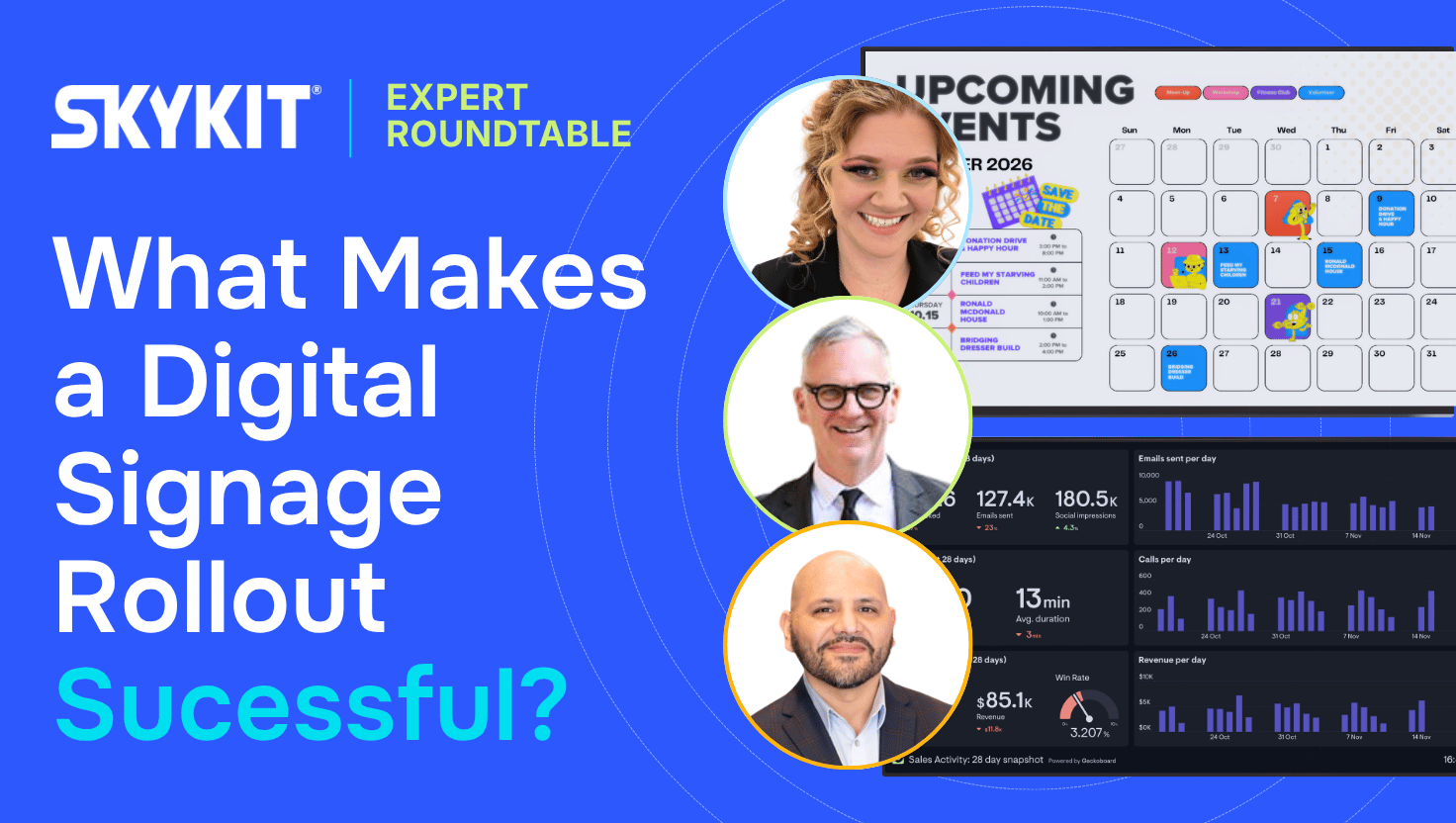 What Makes a Digital Signage Rollout Successful? People, Content and Infrastructure