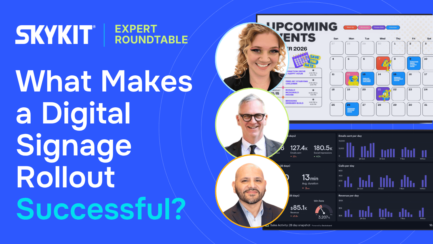 What Makes a Digital Signage Rollout Successful? People, Content and Infrastructure