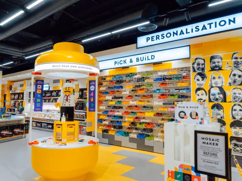 LEGO store interior retail space
