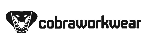 Cobra Workwear logo with a stylized cobra head icon.