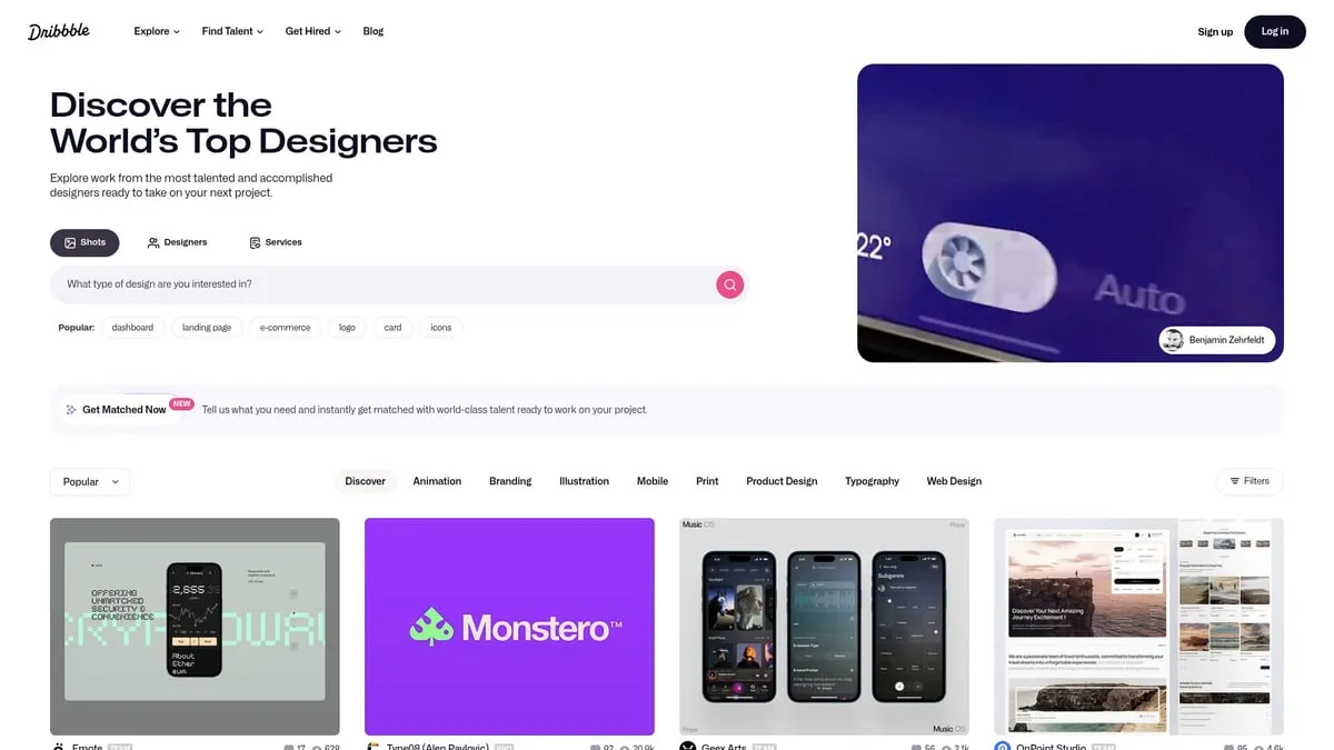 9 Brilliant Amazing Design Websites to Inspire You in 2025 - Dribbble