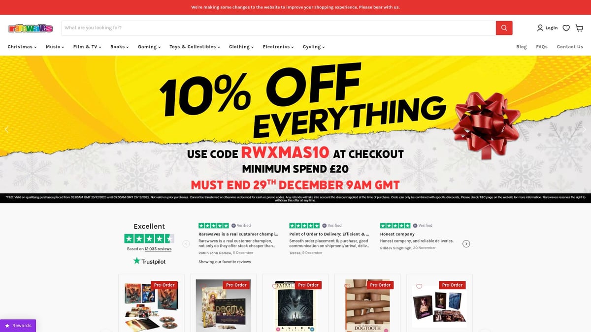 9 Inspiring Shopify Ecommerce Website Design Ideas for 2026 - Rarewaves – AI-Powered Search & Advanced Filtering