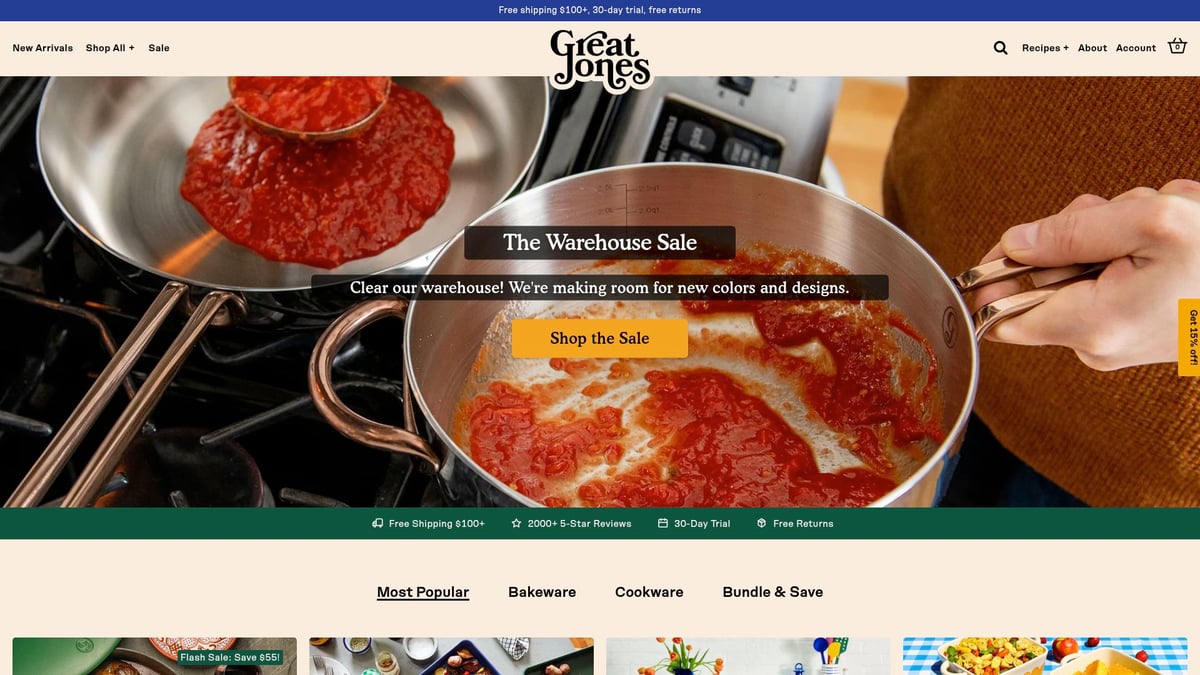 9 Inspiring Shopify Ecommerce Website Design Ideas for 2026 - Great Jones – Editorial Layouts & Shoppable Content