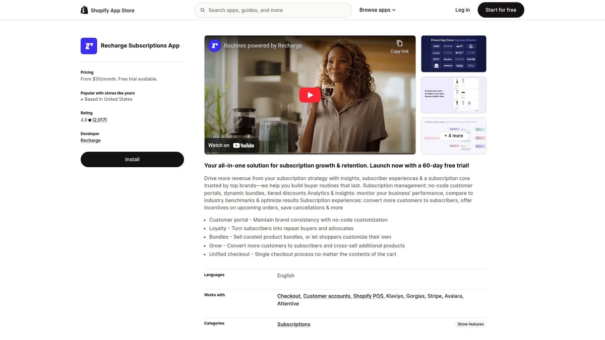 Top 12 Shopify Apps Every Store Needs in 2026 - Recharge – Subscription Management