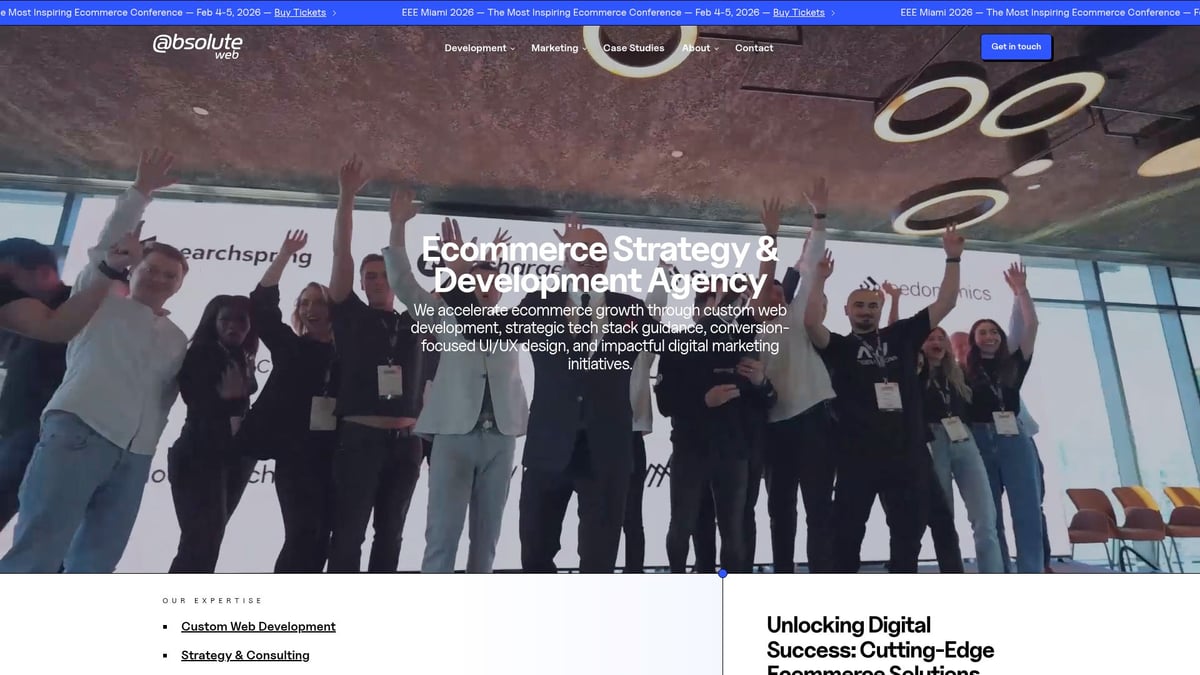 Top 9 Best Ecommerce Website Design Company Picks for 2026 - Absolute Web