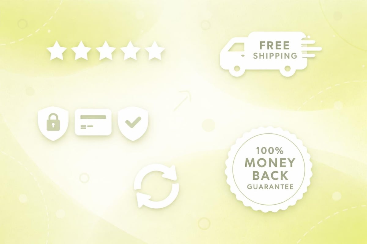 Trust signals on product pages