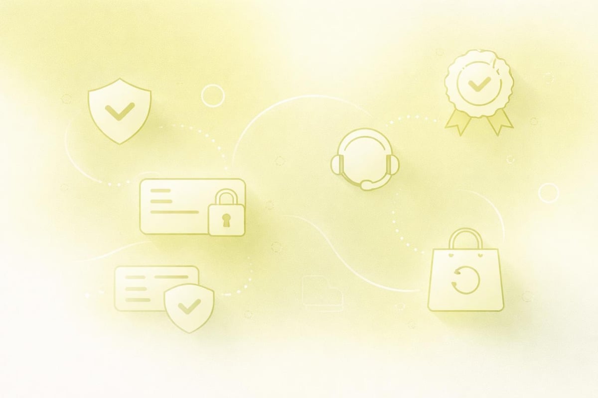 Trust signals in checkout