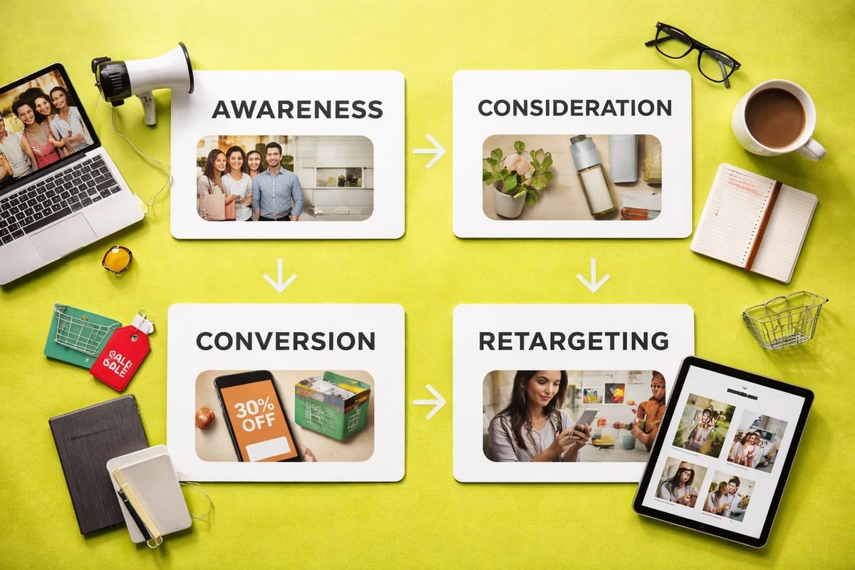 Paid advertising funnel for Shopify stores