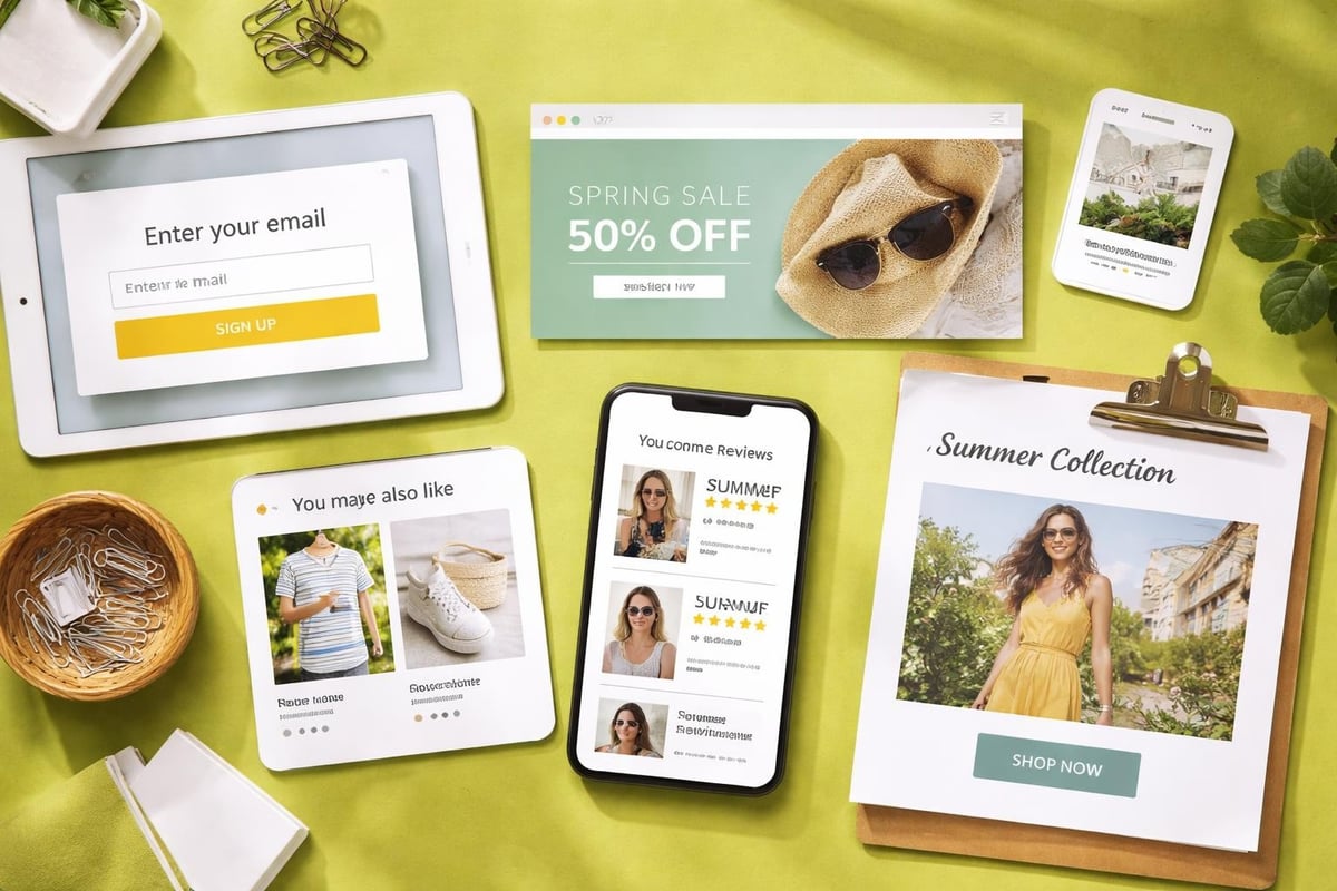 Marketing functionality in website design
