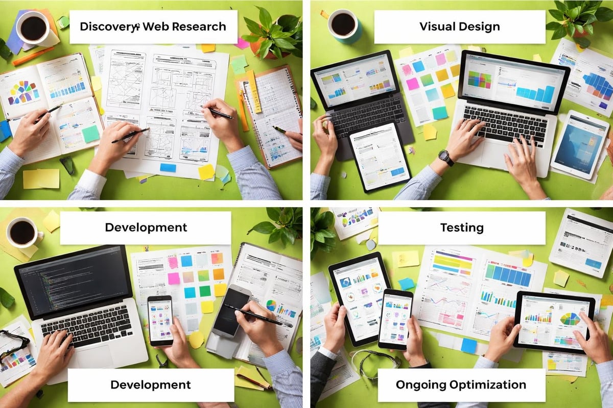 Web design process workflow
