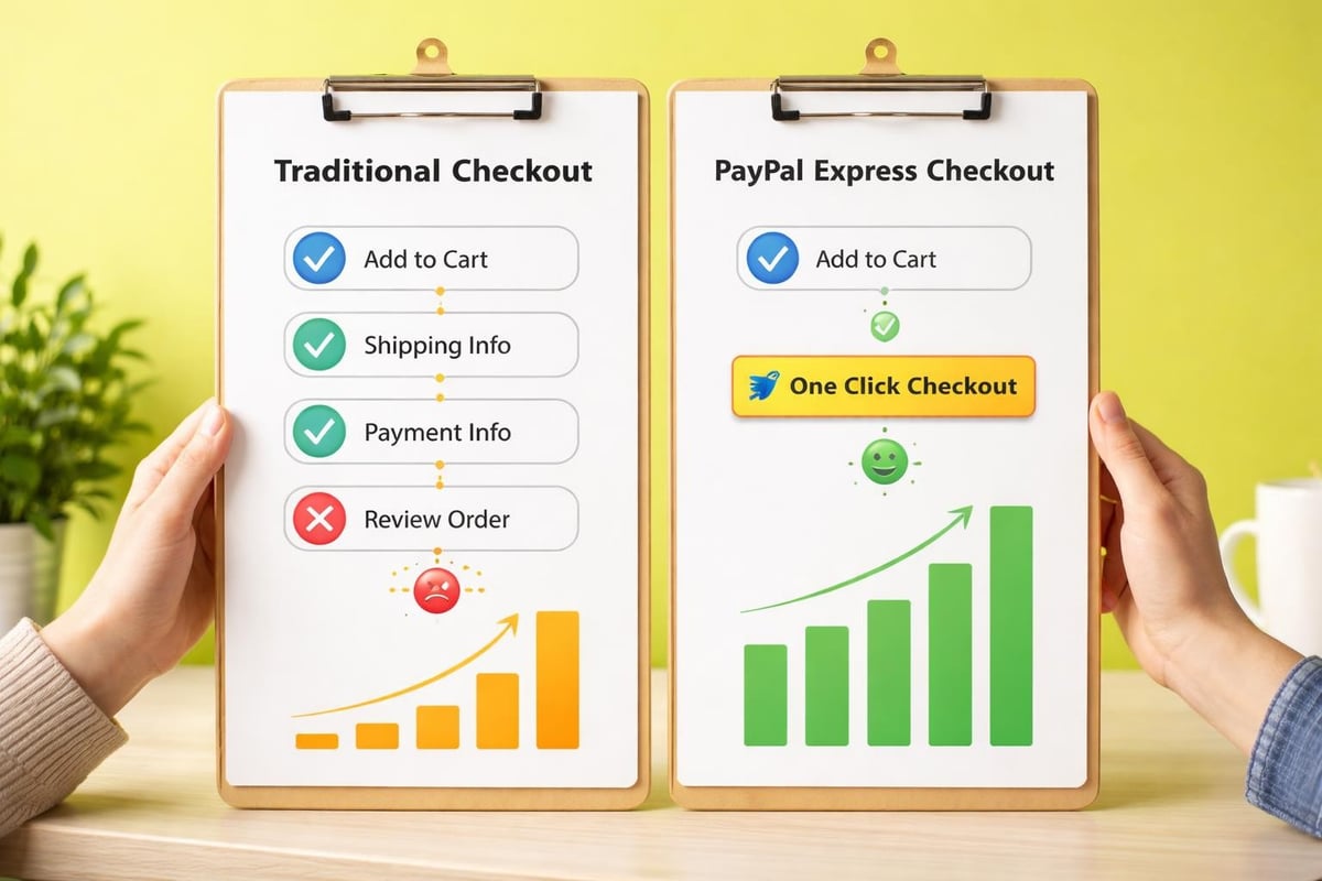 Conversion funnel optimisation with Express Checkout