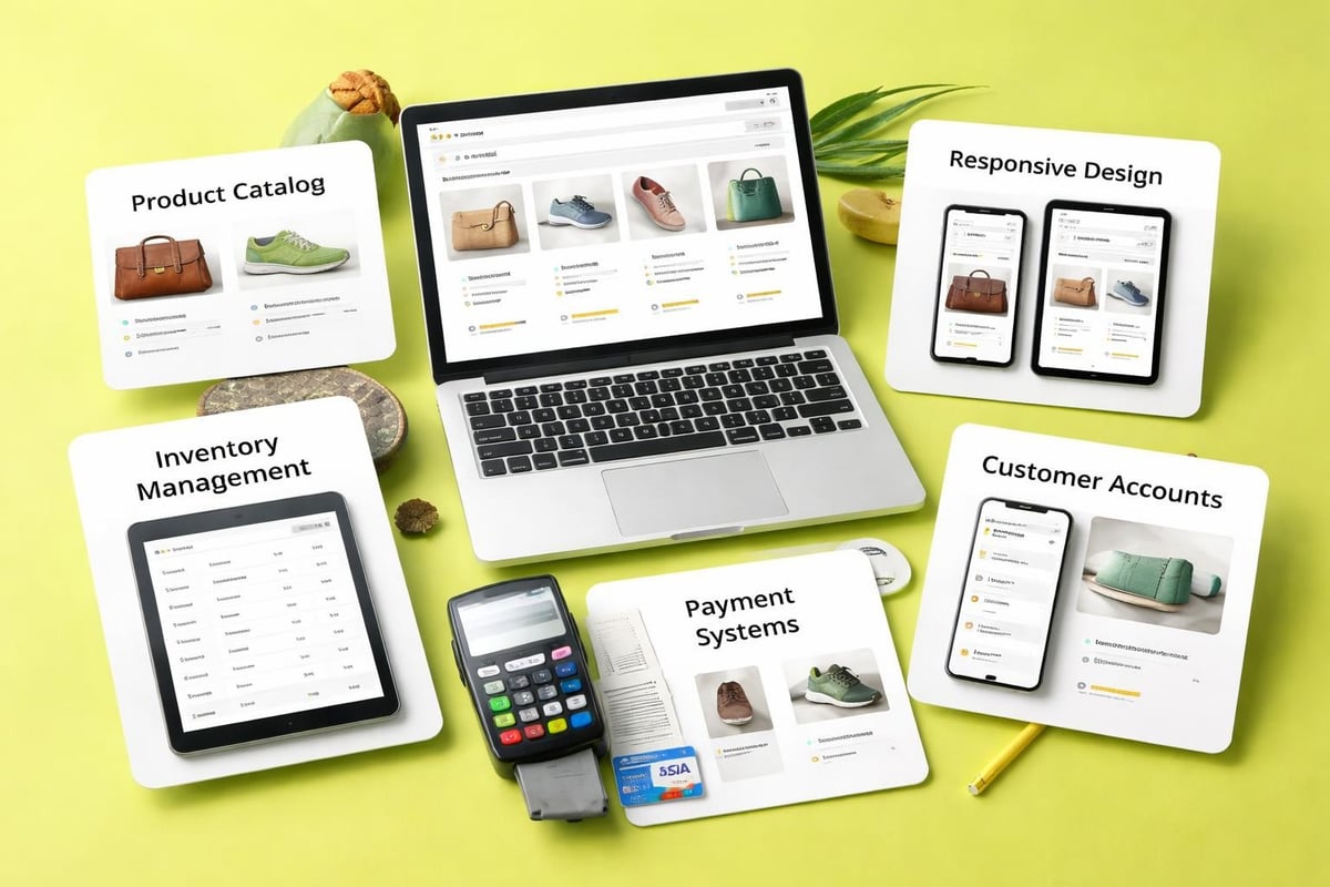 Ecommerce web platform components