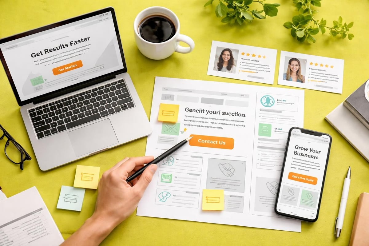 Service page optimization elements