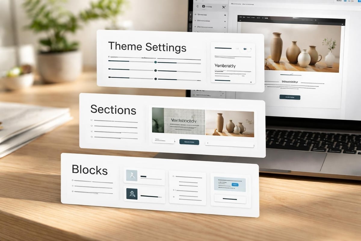 Shopify theme customisation layers