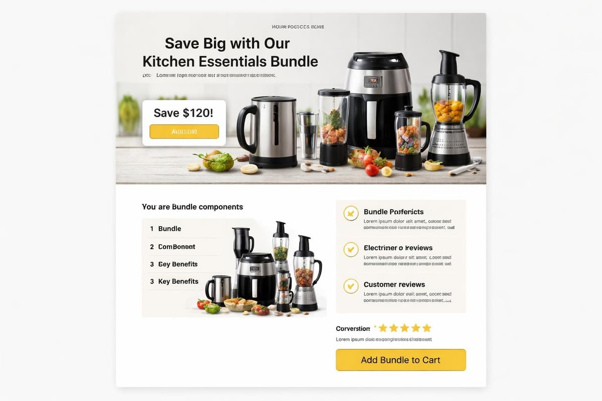 Bundle product page structure