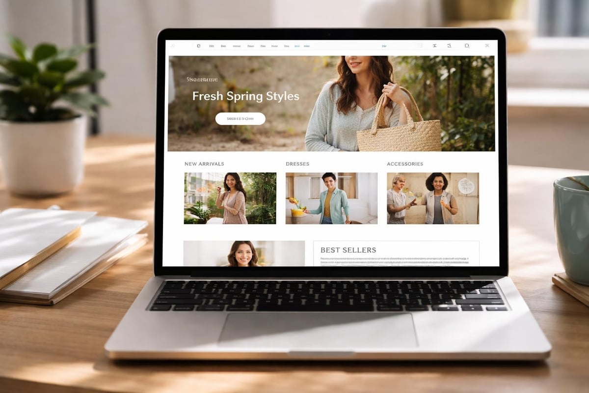 Shopify homepage structure