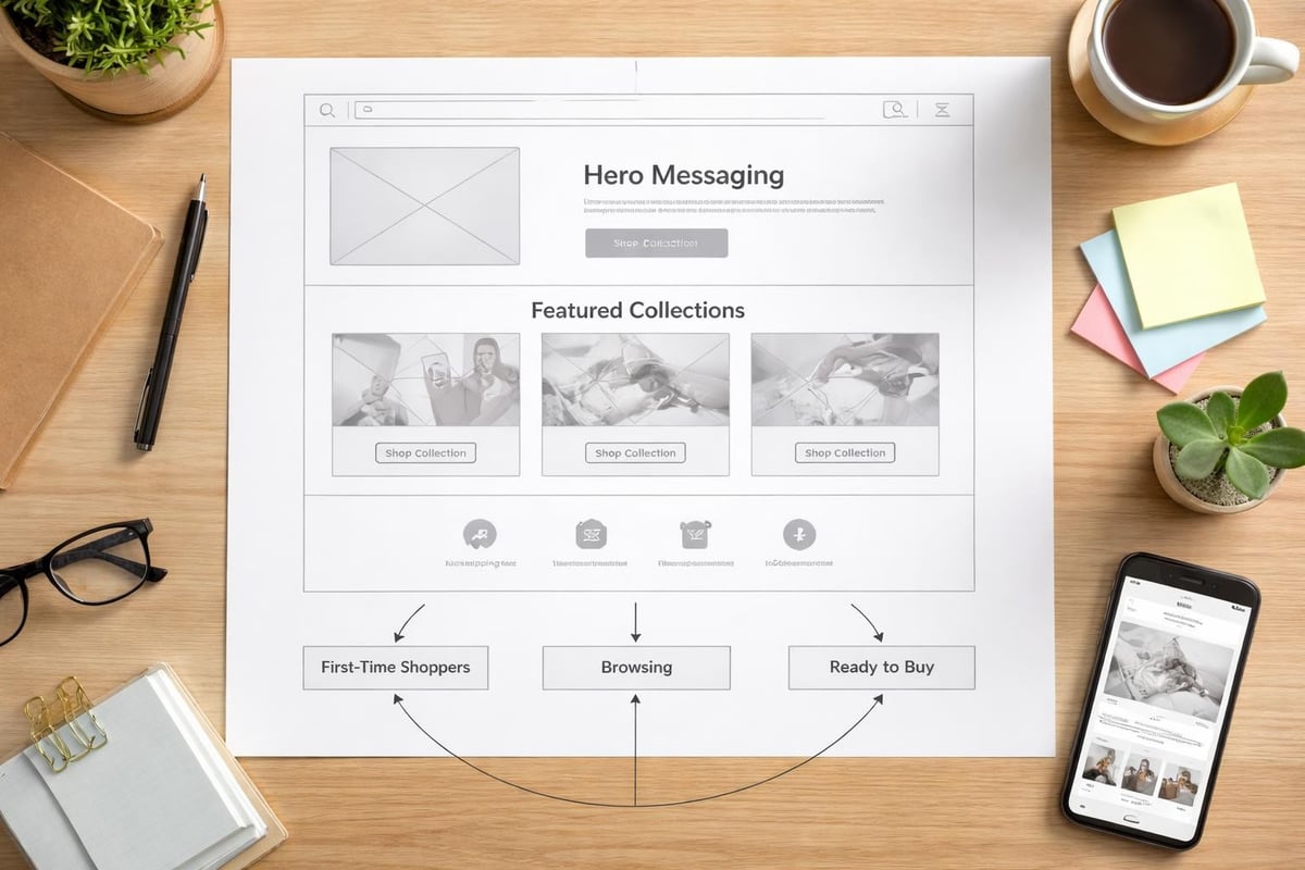 Shopify homepage layout strategy