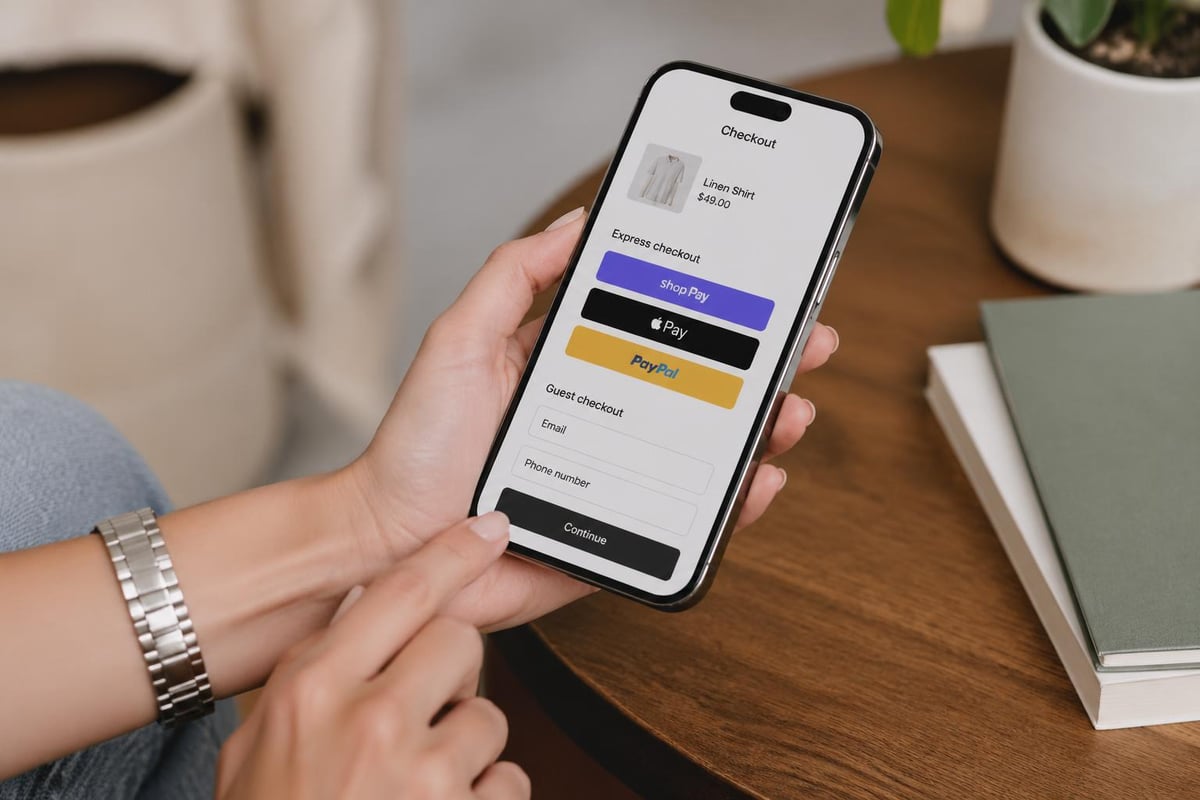 Mobile checkout optimisation