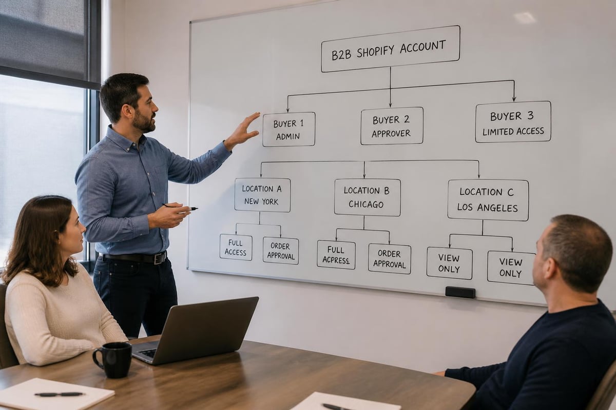 B2B customer account hierarchy