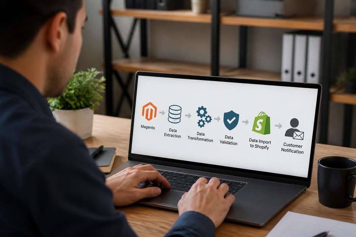Customer data migration workflow