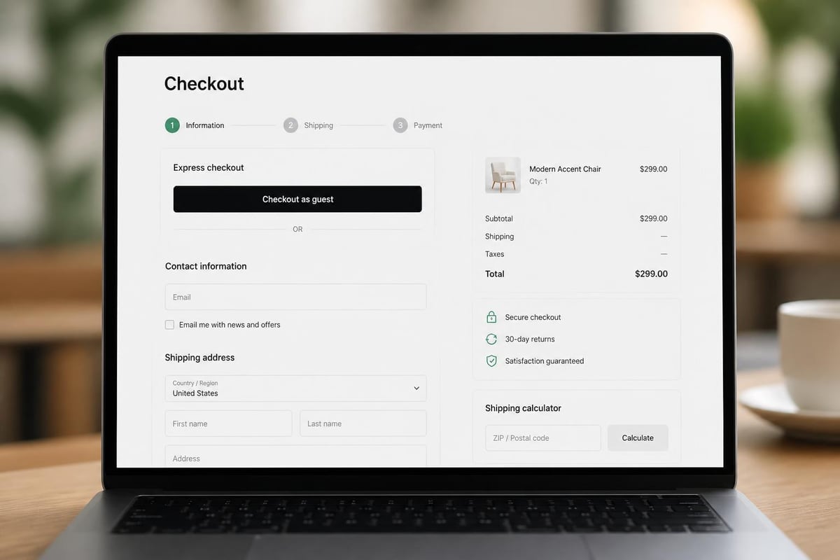 Checkout optimization elements