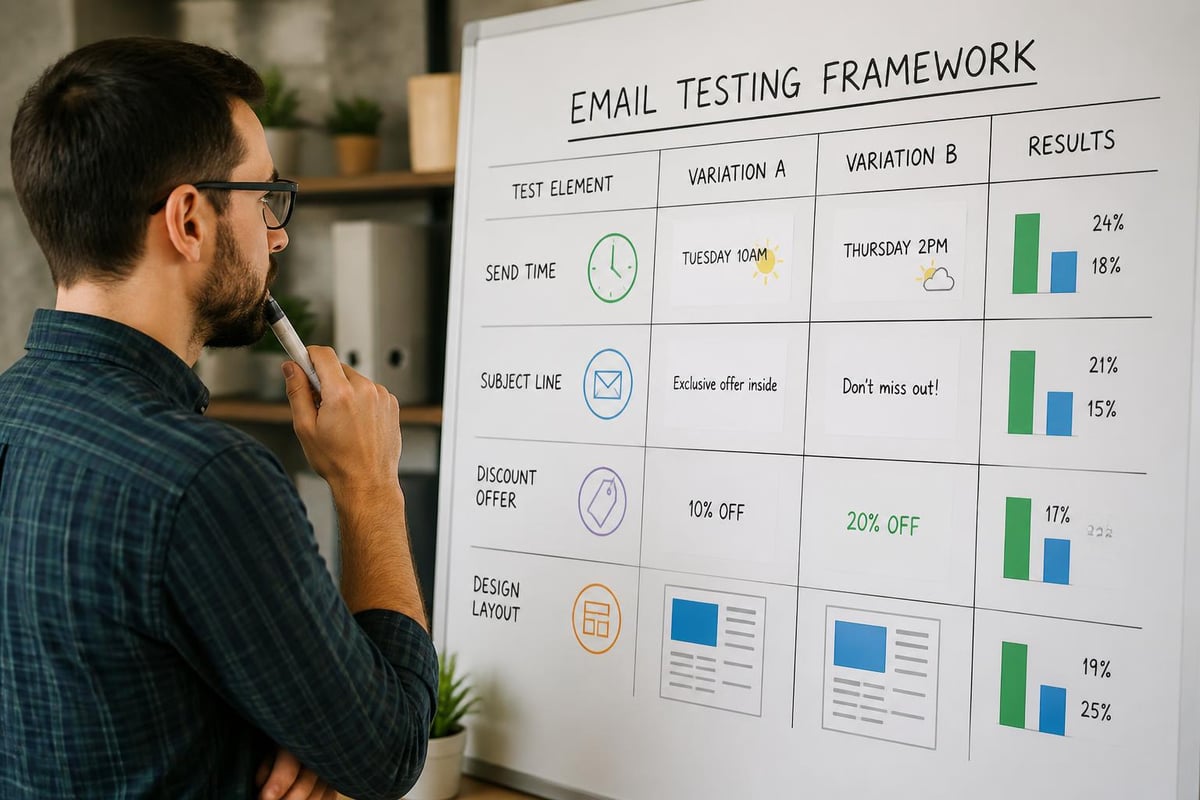 A/B testing variables for cart recovery