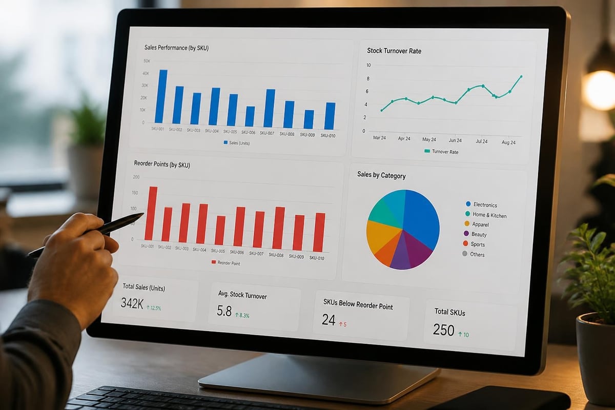 Inventory reporting dashboard