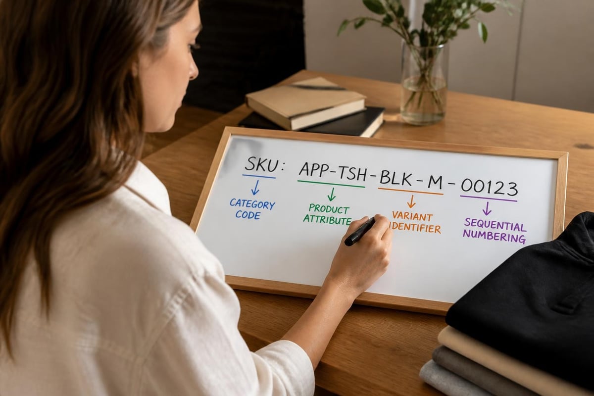 SKU code structure components