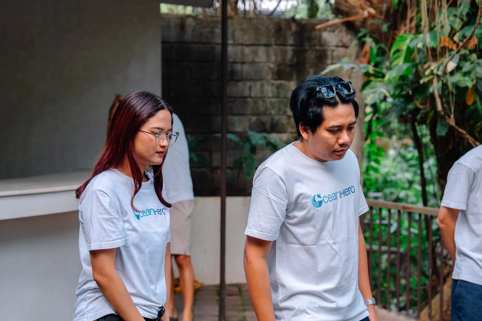 OceanHero volunteers on site at Alam Wellness