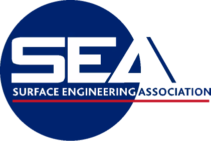Surface Engineering Association logo with SEA letters inside a blue circle