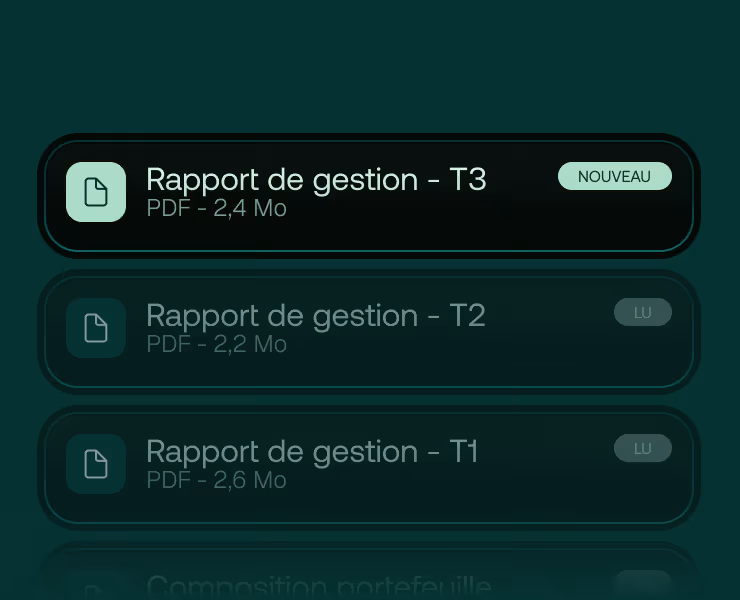 Liste de rapports et de documents