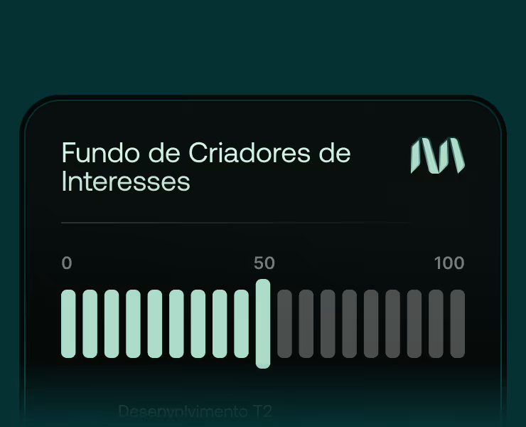 Gráfico de barras dos interesses do Fundo Makers, alinhado com os dos investidores.
