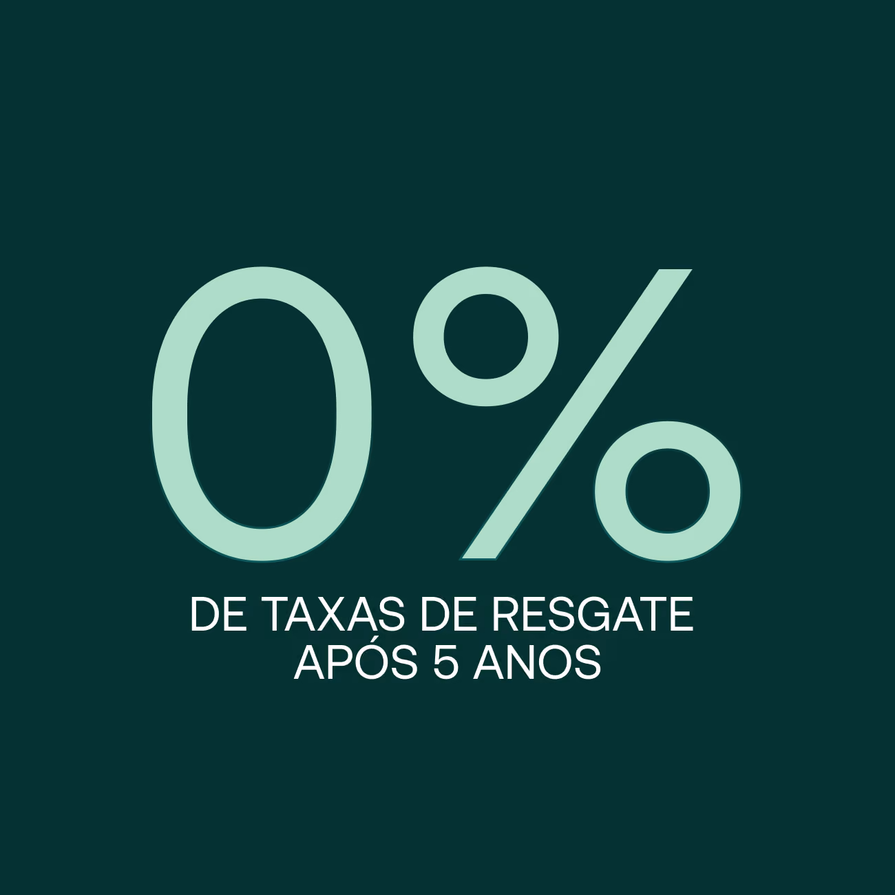 Gráfico que indica 0% de taxas de resgate após cinco anos com o Makers Fund