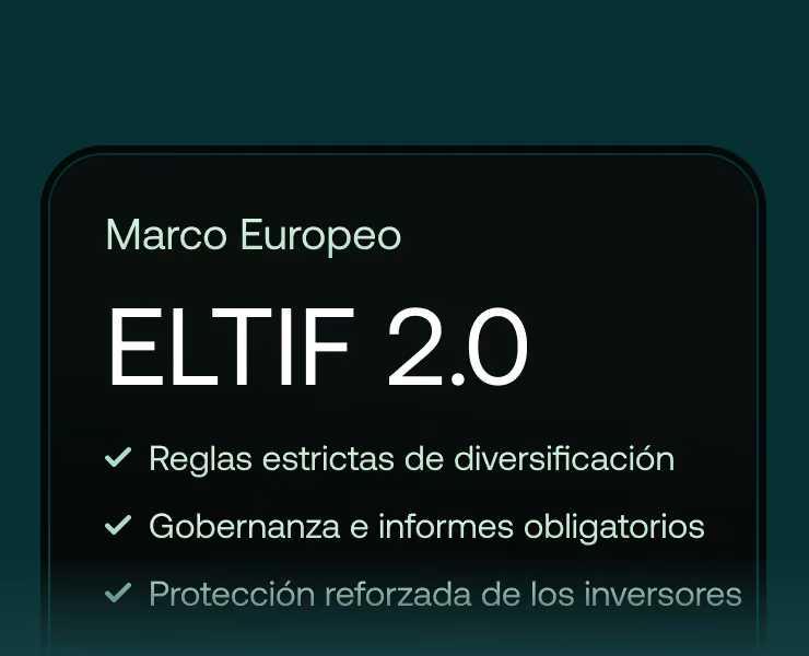 Tarjeta sobre el marco europeo ELTIF 2.0: reglas estrictas de diversificación, gobernanza e informes obligatorios y protección reforzada de los inversores