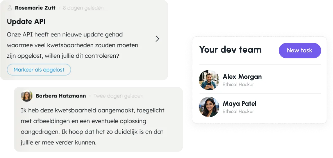 Woolves platform - communicate with team