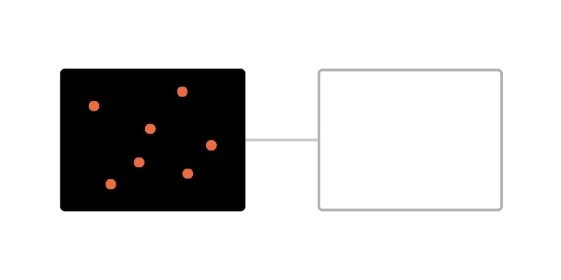 Immagine che rappresenta tante idee lato implementazione intelligenza artificiale ma che poi non si concretizzano